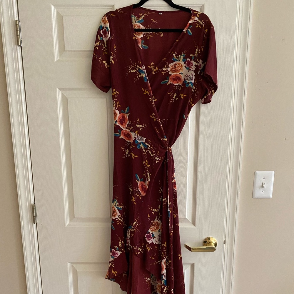 Floral Wrap Dress